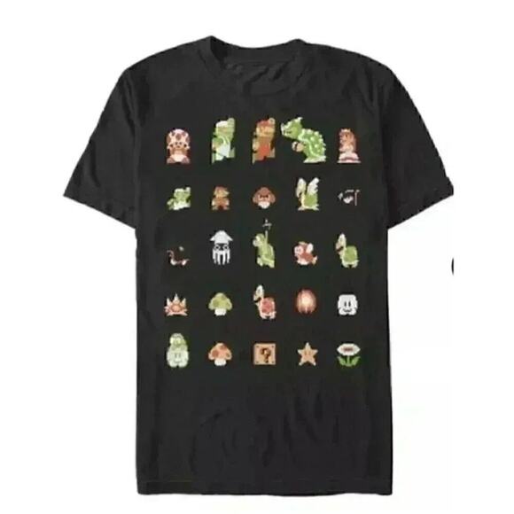 Mario Pixel Full Cast NWT Size XL - Picture 4 of 7